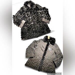 NWT Mavericks Reversible Lightweight Rabbit Sable Coat, S